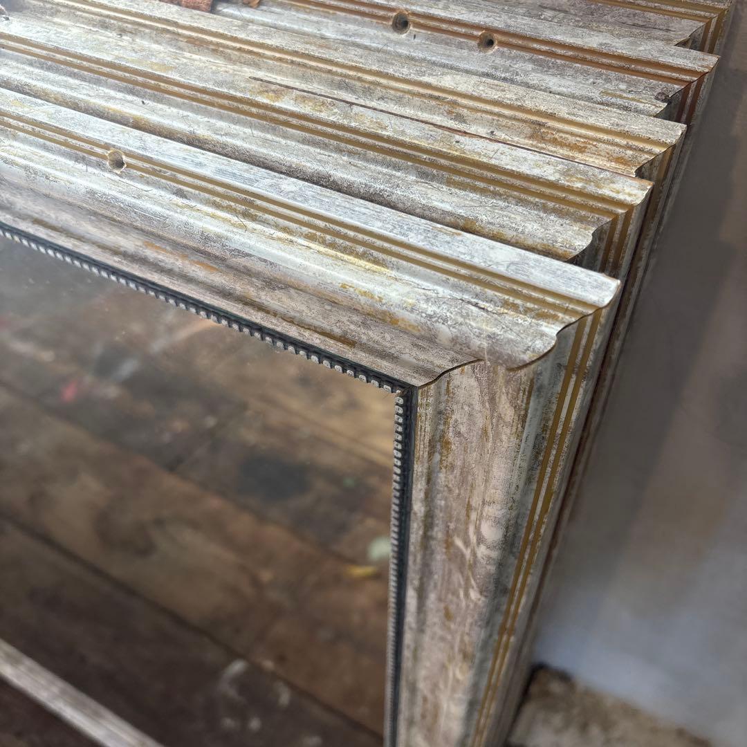 大きなヴィンテージ風　鏡　美容室　美容院　大きい鏡　壁掛け