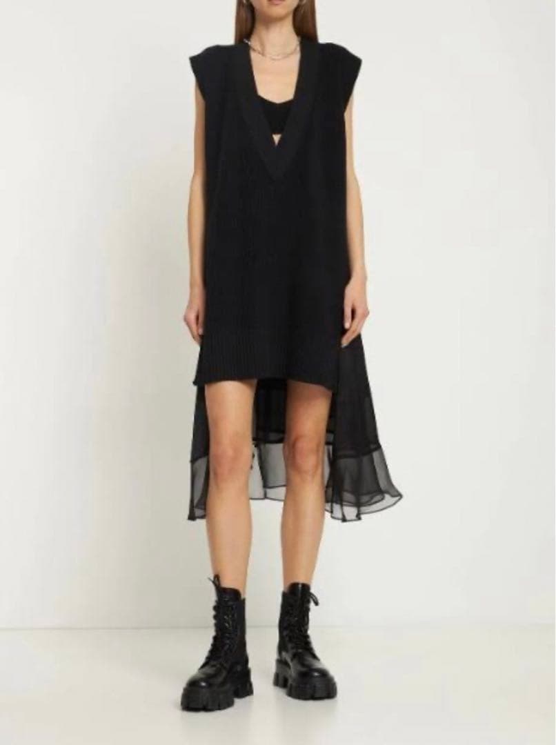 Positive ‼️sacai サカイ　ワンピース　シアー　シフォン