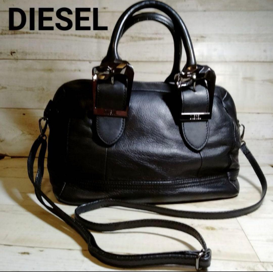 DISEL.ディーゼル　2way小型ボストンバック　本革