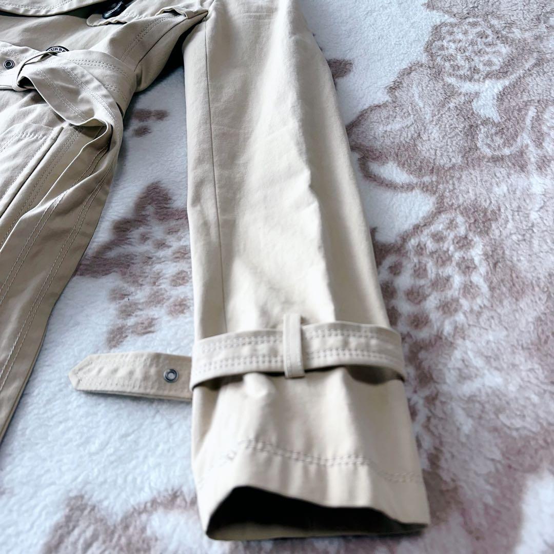 バーバリーブルーレーベル ノバチェック ショートトレンチコート ベルト 40