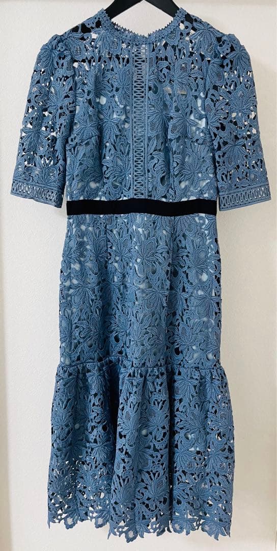 セルフォード　レース　ワンピース　定番　結婚式　美品　M セレモニー