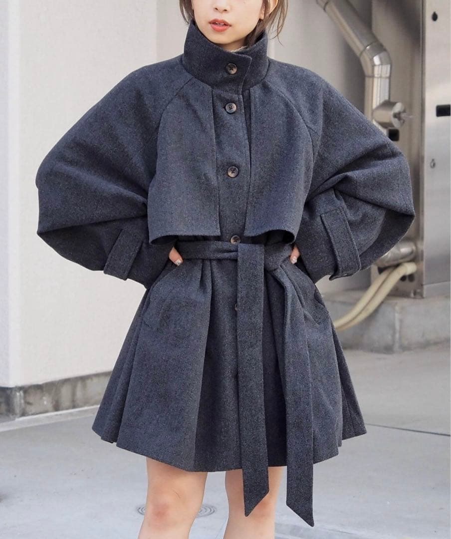 tiptop ミドル丈トレンチコート(F)