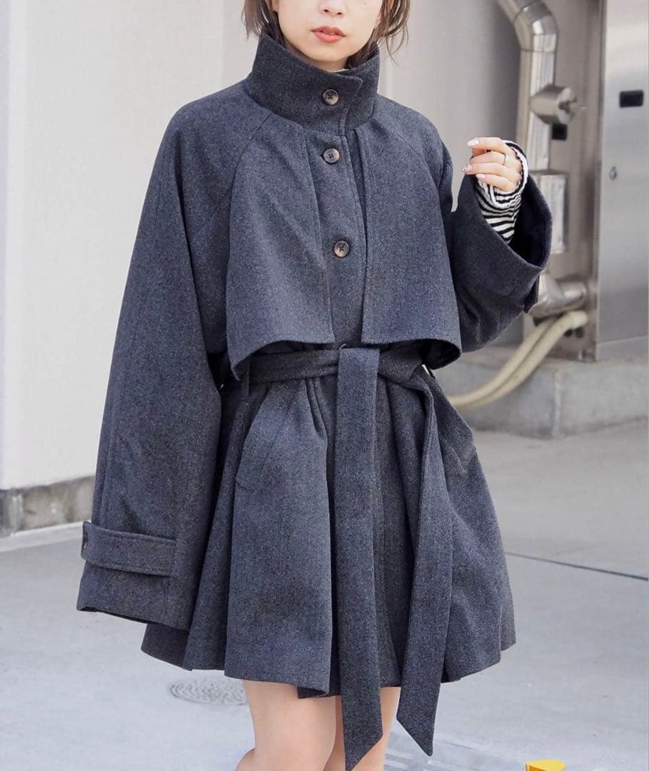 tiptop ミドル丈トレンチコート(F)