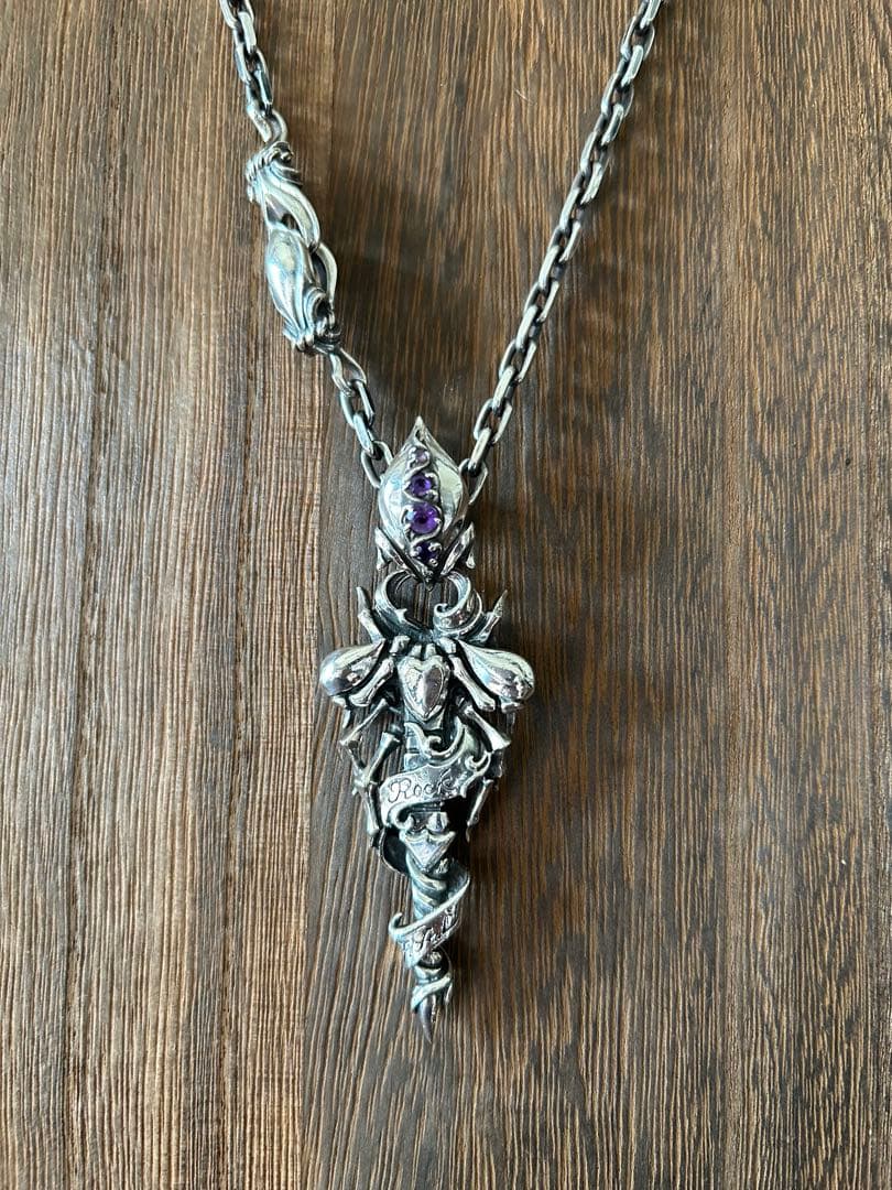 シルバーアメジストペンダントネックレス F.A.L 蠍