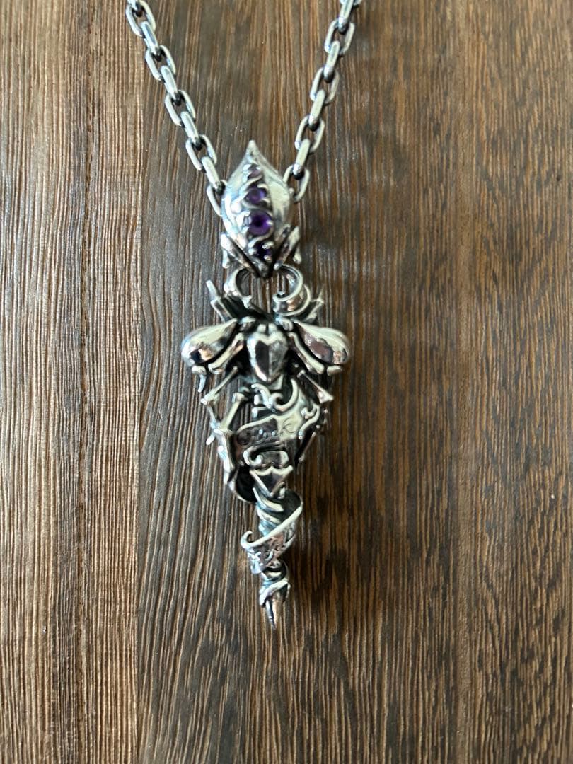 シルバーアメジストペンダントネックレス F.A.L 蠍
