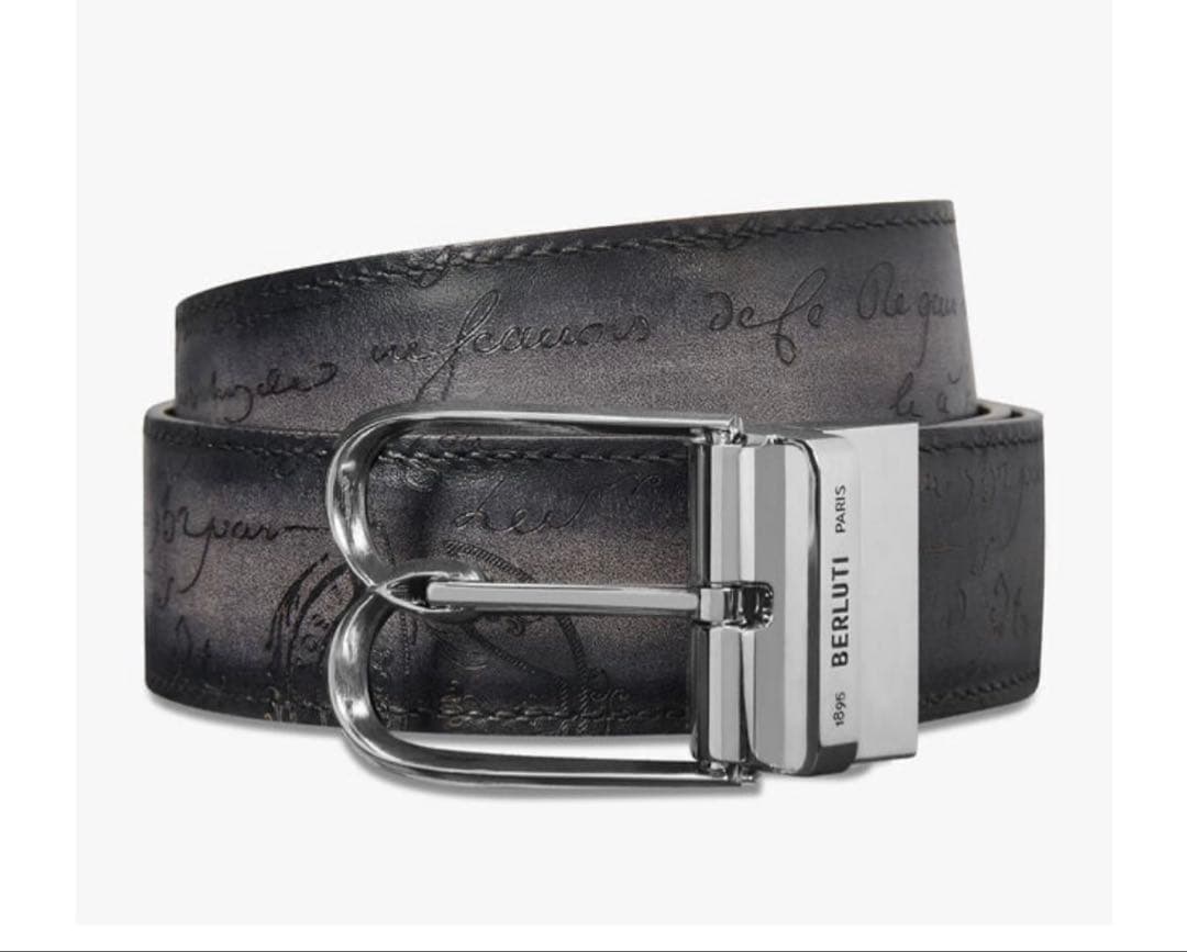 BERLUTI ベルルッティ　ベルト　メンズ　35MM リバーシブル　袋、箱付き