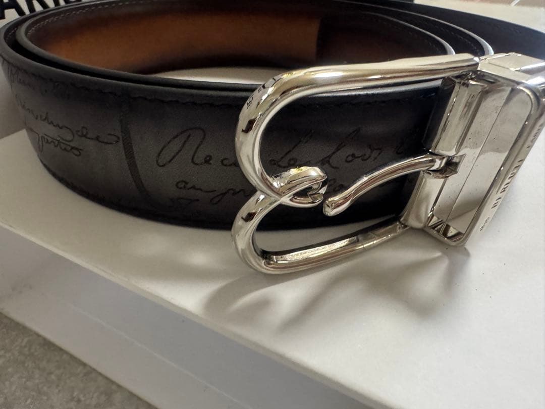 BERLUTI ベルルッティ　ベルト　メンズ　35MM リバーシブル　袋、箱付き