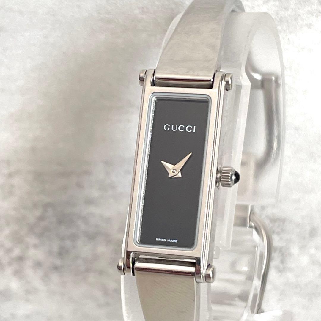稼動品　GUCCI グッチ　1500L レクタンギュラー　バングル　腕時計