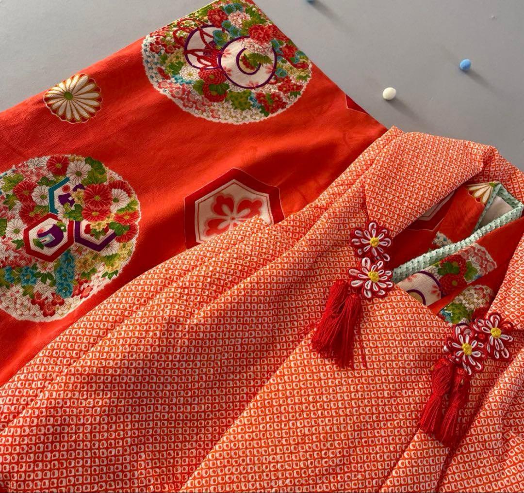 【6/6までのお値下げ！】七五三　３歳　アンティーク着物セット　フルセット