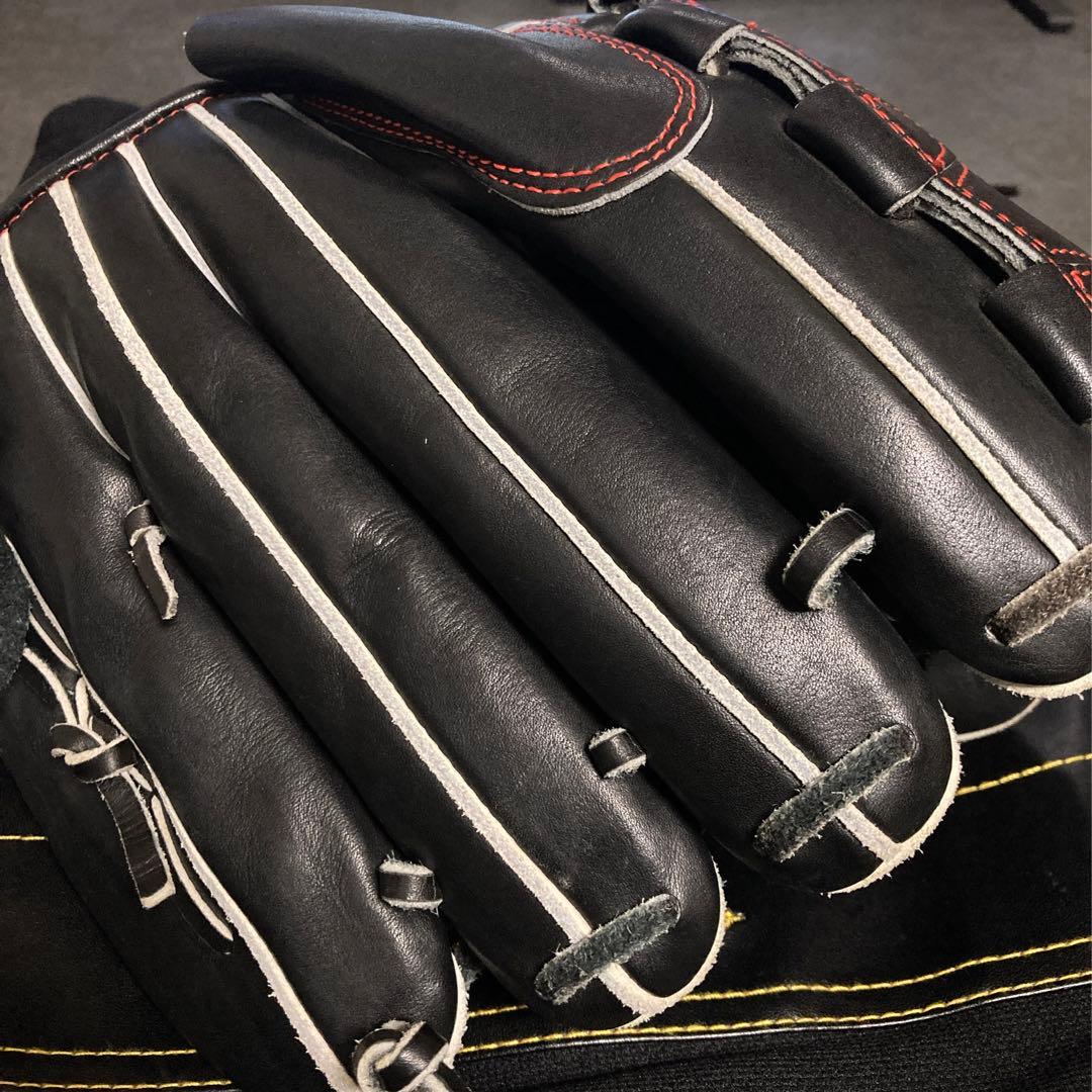 ミズノプロ キップ革 一般 大人用 硬式 左 投手 野球 グローブ グラブ 良品