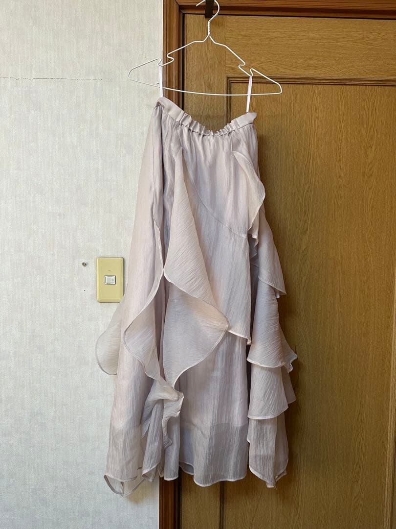 【Apuweiser-riche】アプワイザーリッシュ シフォンロングスカート