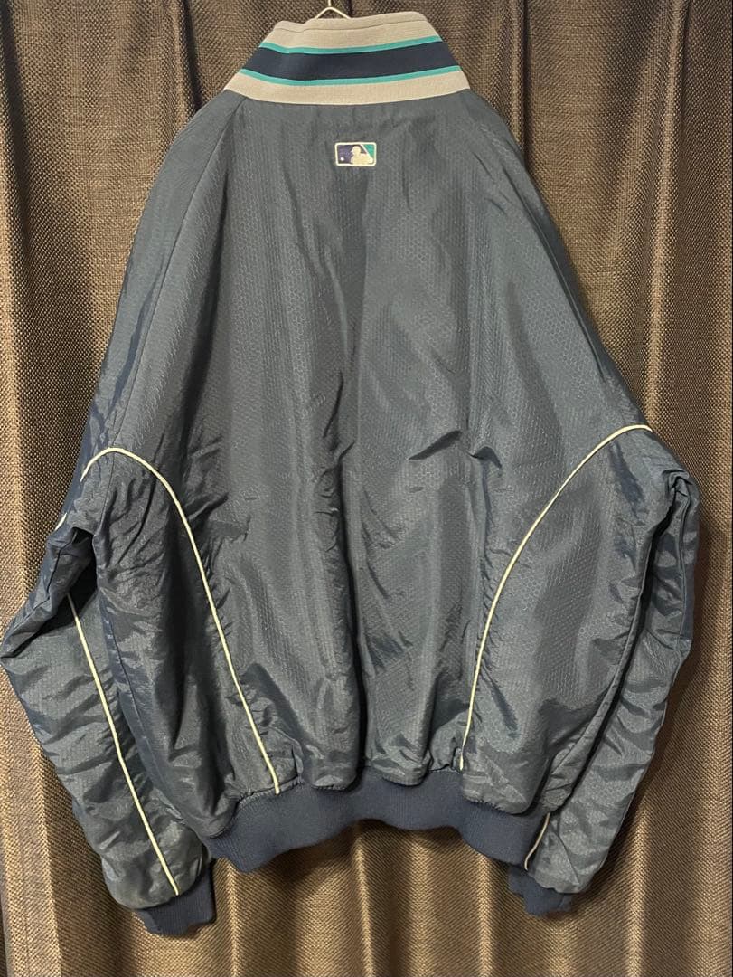 MLB マリナーズ Majestic オーセンティック 中綿 フリース裏地 L