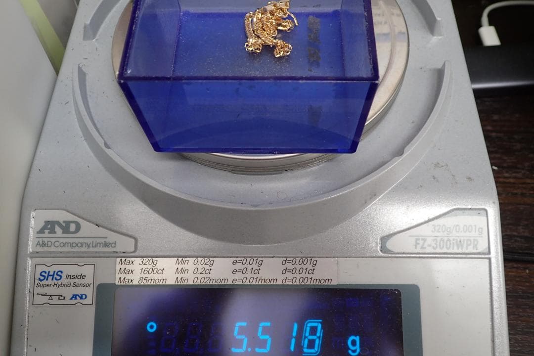 30/未使用品 K18 18金 12面トリプル 喜平ブレスレット 約5.5ｇ