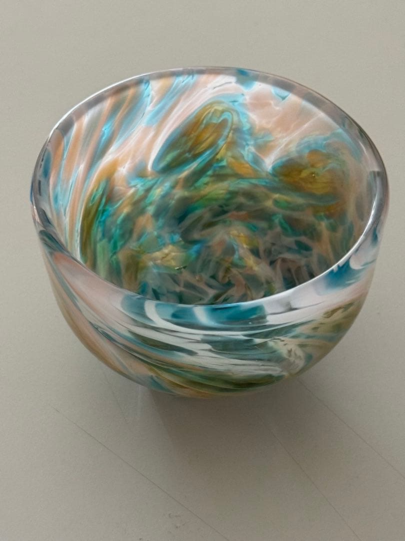 福圓富信 吹きガラス碗