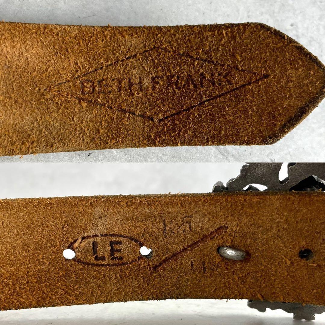 入手困難✨ BETH FRANK ベスフランク ベルト 本革/レザー シルバー