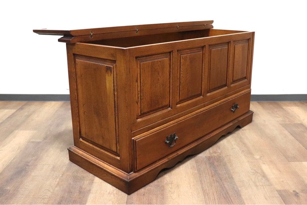 GMHS293A○英国アンティーク カッサパンカ ベンチチェスト 収納ベンチ