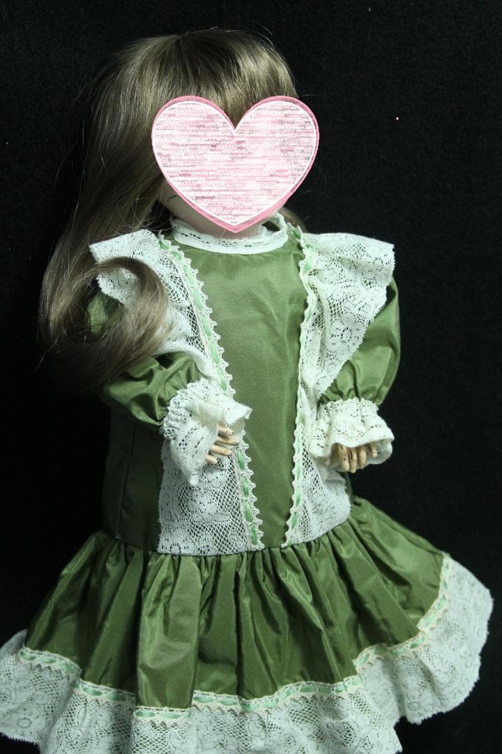 ◎シルクドレス◎｟フランス製｠ジュモー等の約３５cmのビスクドールに 洋服