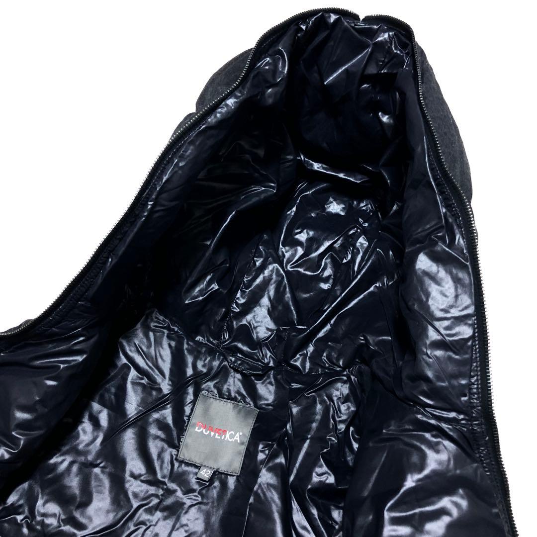 デュベティカ　ダウンコート　アチェ　ウール　チェルッティ✨　ダークグレー　42