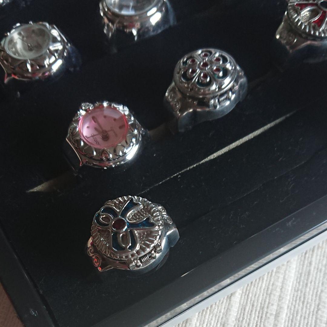 ☆リングウォッチ☆アソート35個セット&ガラスケース付き