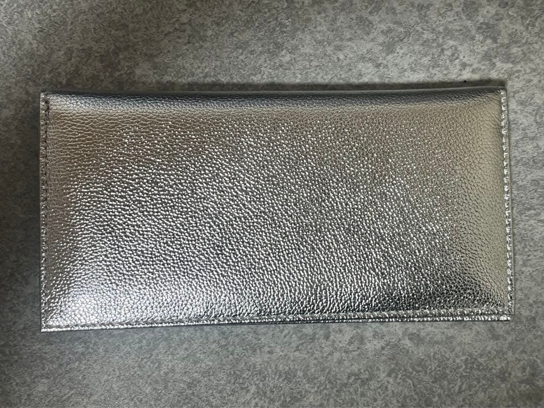 【訳あり】　皇居　長財布　シルバー　本体新品　未使用