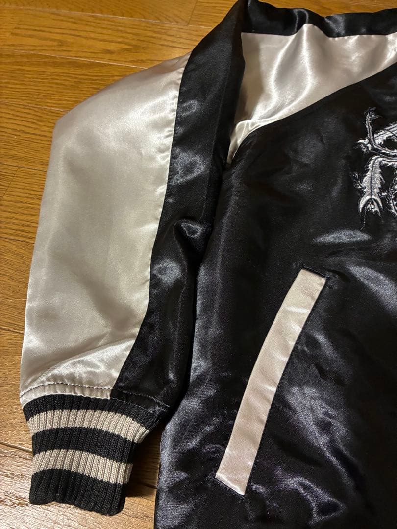 スカジャン 鷹刺繍 Mサイズ　リバーシブル