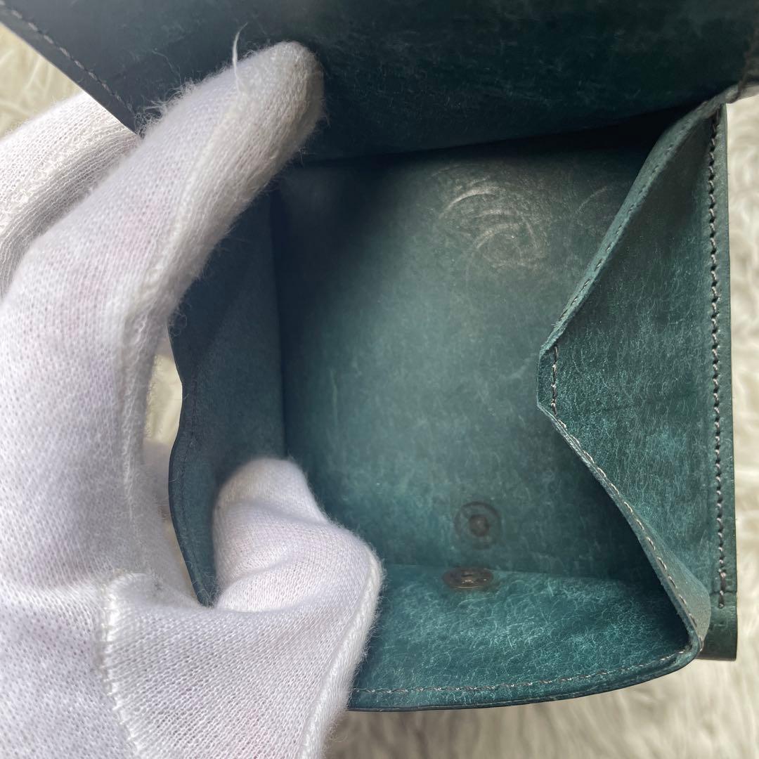 【極美品】ヒズファクトリー 二つ折り財布 プエブロ