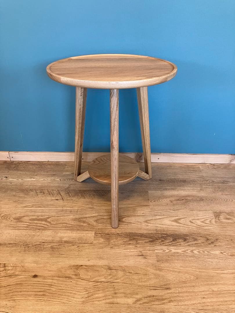 オーク無垢材　サイドテーブル