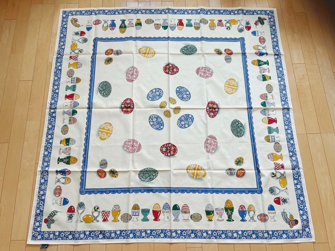 Beauville ボーヴィレ　仏初最高級テーブルクロス　エッグデザイン