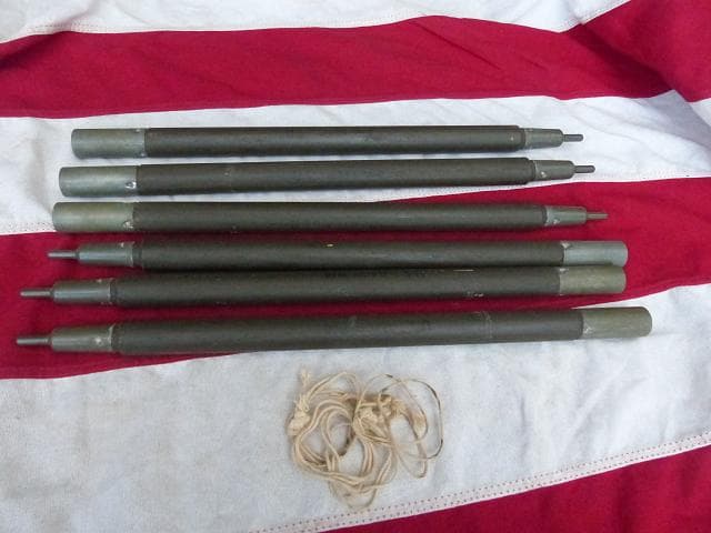 1968” 米軍実物 ナム戦 デッド!　テントポール　8本セット 軍幕 303