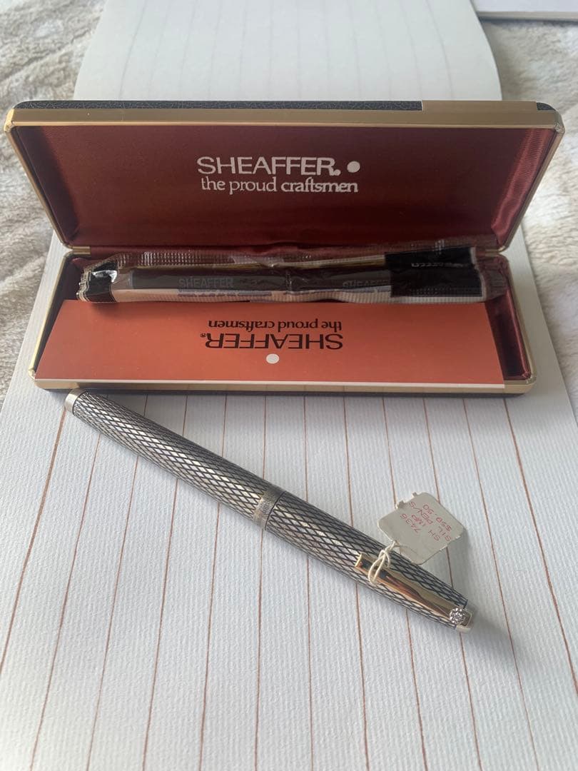 極めて希少 Sheaffer インペリアル シルバー 万年筆 ダイヤ付きクリップ