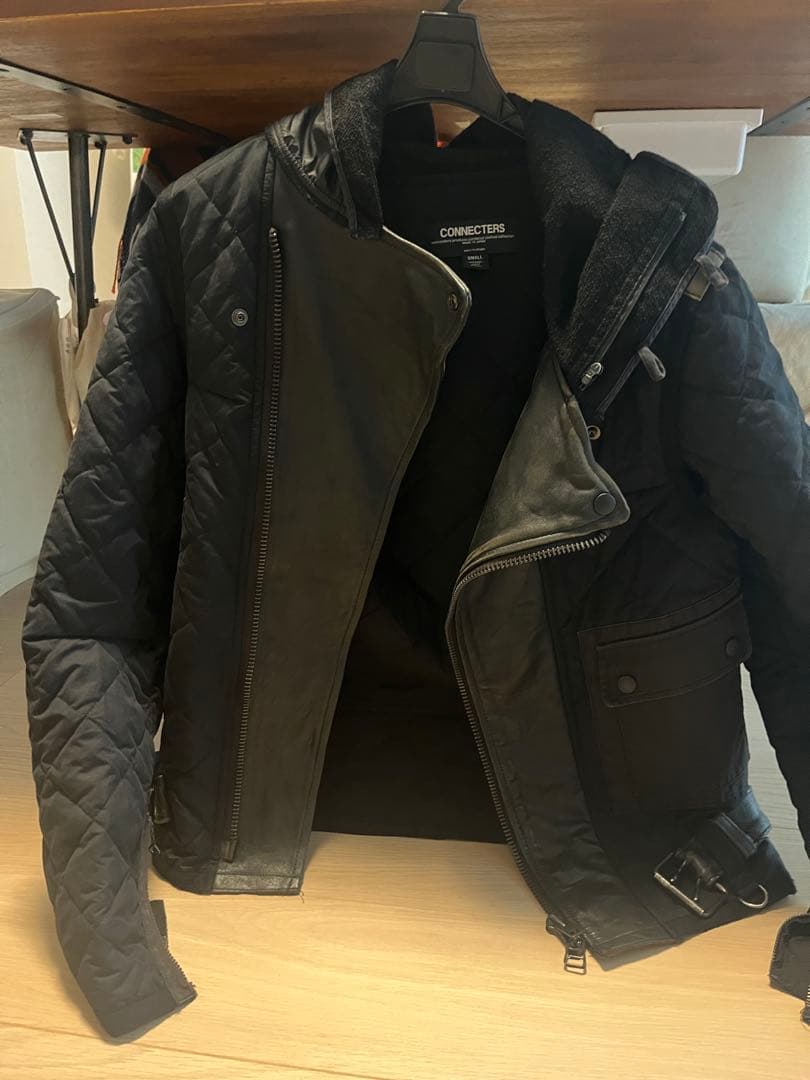 N*v様 ライダースレザー切替　パテットジャケット
