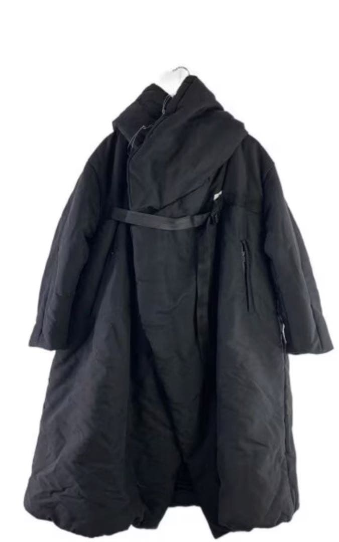 [JULIUS】FIXED HOODED OVERCOAT中綿オーバーコート