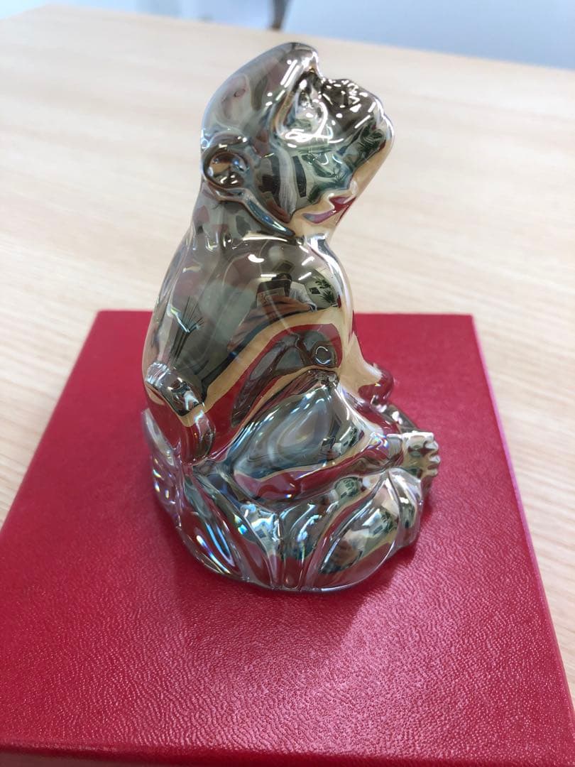 Baccarat 猿の置物 専用箱付き