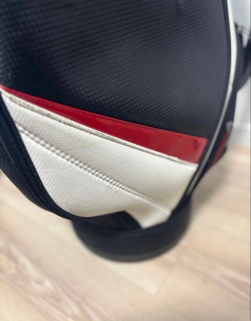 PUMA/プーマ ゴルフ キャディバッグ９型【黒/赤/白】