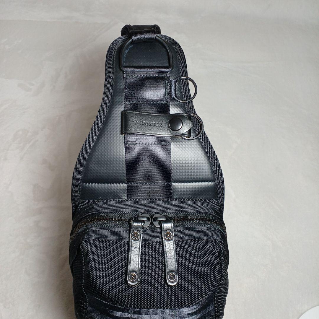 美品級 PORTER ポーター　HEAT ヒートボディ、スリングバッグ 　黒