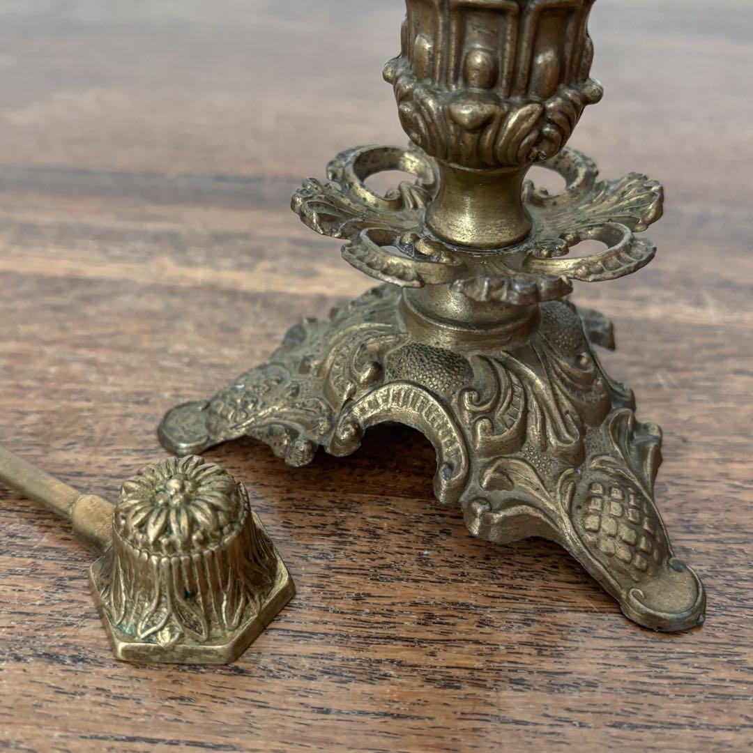 【ドイツ キャンドルスタンドとスナッファーセットT】ヴィンテージ