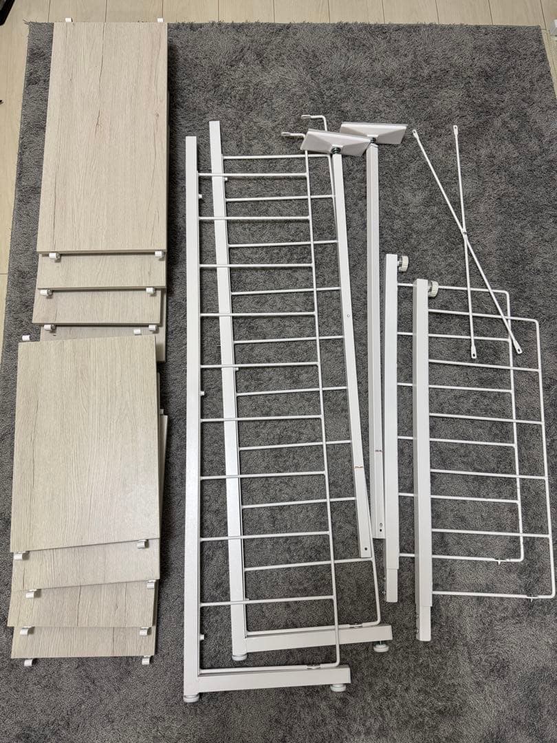 さくら Nポルダ(幅40cm ホワイトウォッシュ)＋60cm板4枚付き