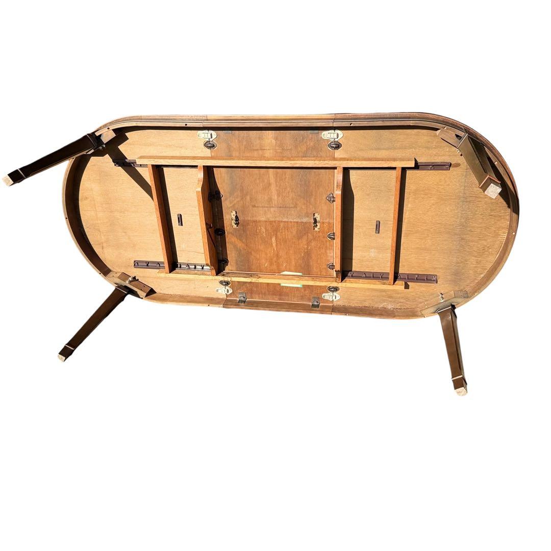 HR918 マルニ木工 伸長式 ダイニングテーブル オーバル 楕円 天然木