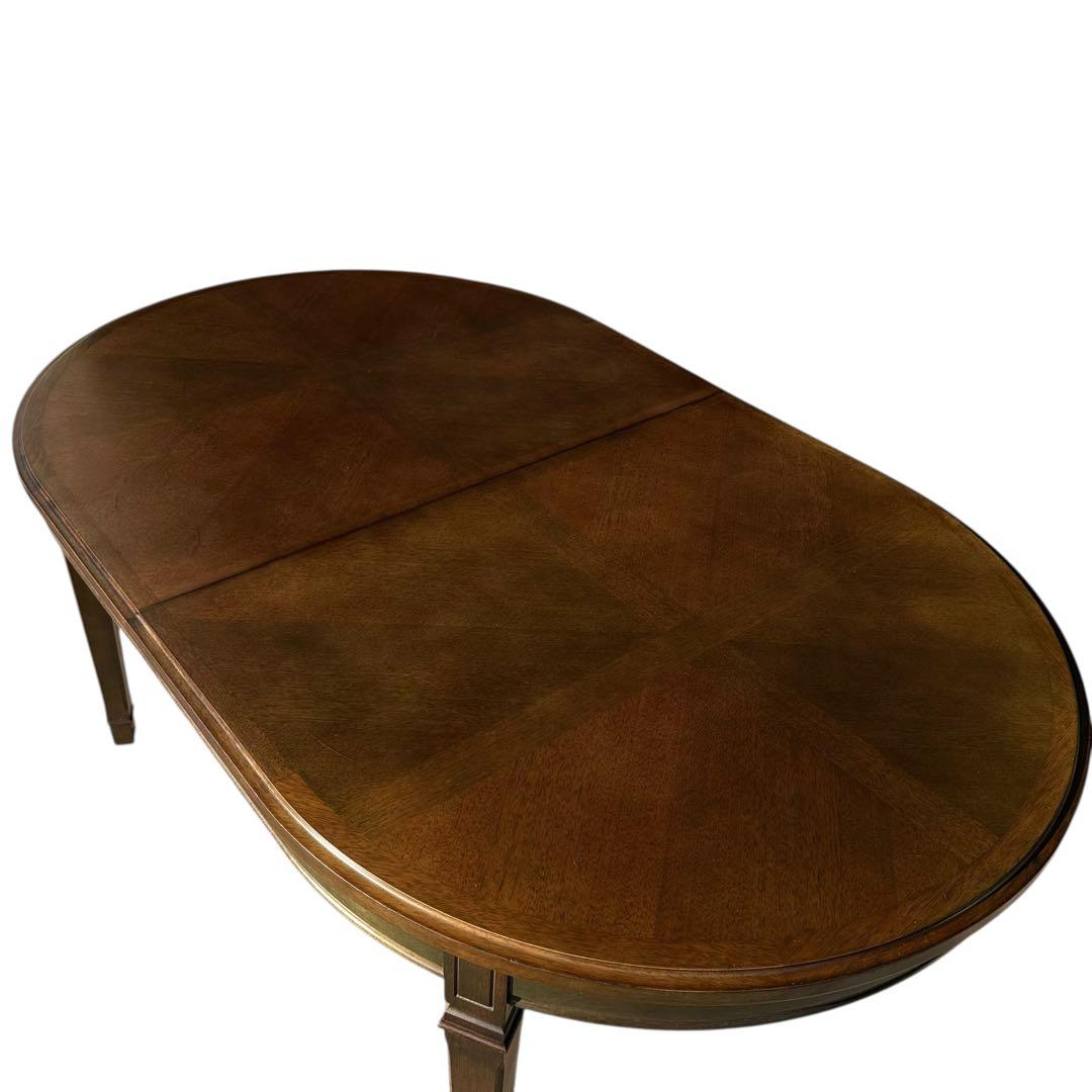 HR918 マルニ木工 伸長式 ダイニングテーブル オーバル 楕円 天然木