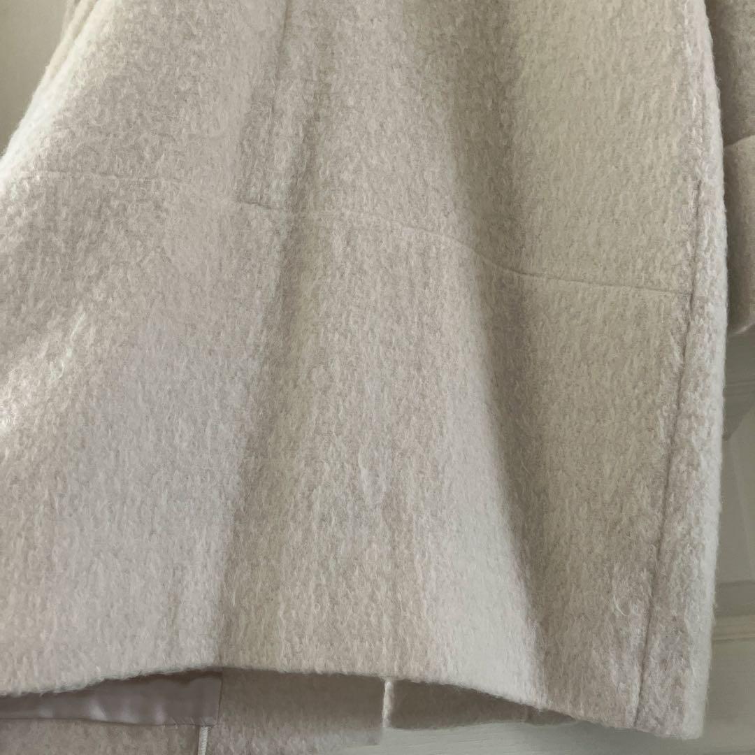 美品ジャーナルスタンダードレサージュ　シャギーウールモヘヤビッグチェスターコート