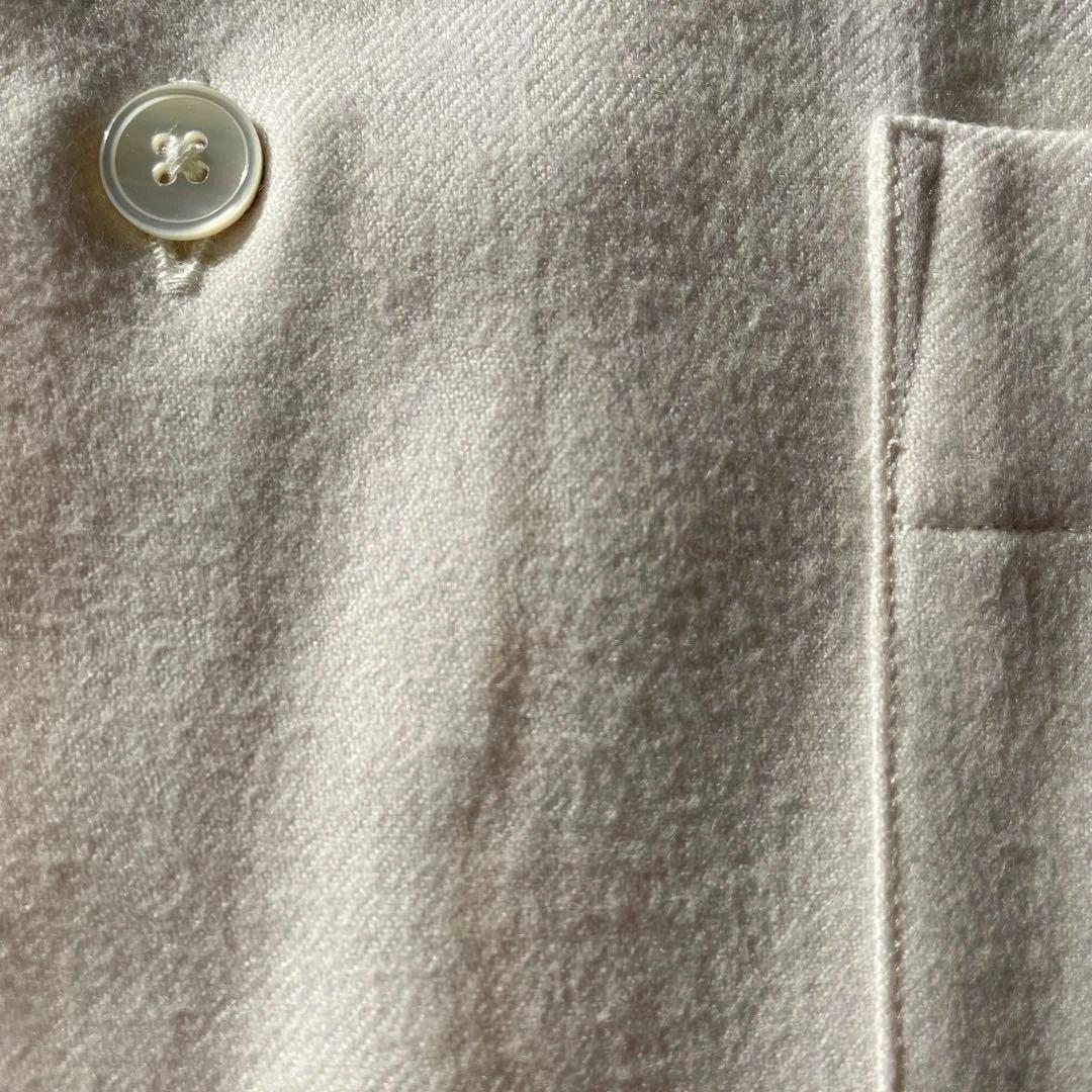 AURALEE ホワイト ウールシャツ