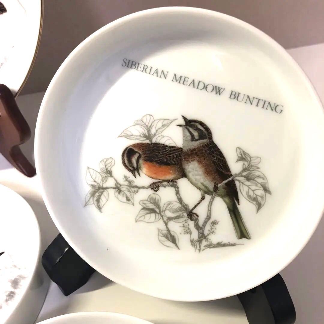 D☆ 鳥　野鳥　とり　小鳥　プレート　１４枚セット　盾3個