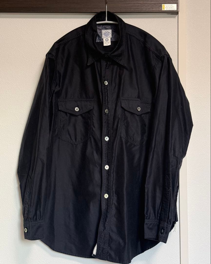 【美品】23FW POST OVERALLS/NAVY CUT SHIRT