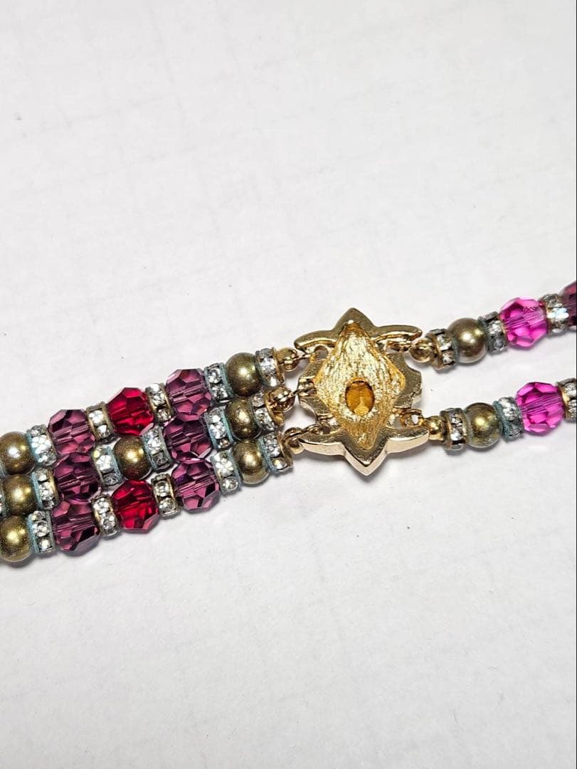 ChristianDior　ディオール　カラーストーンブレスレットラインストーン