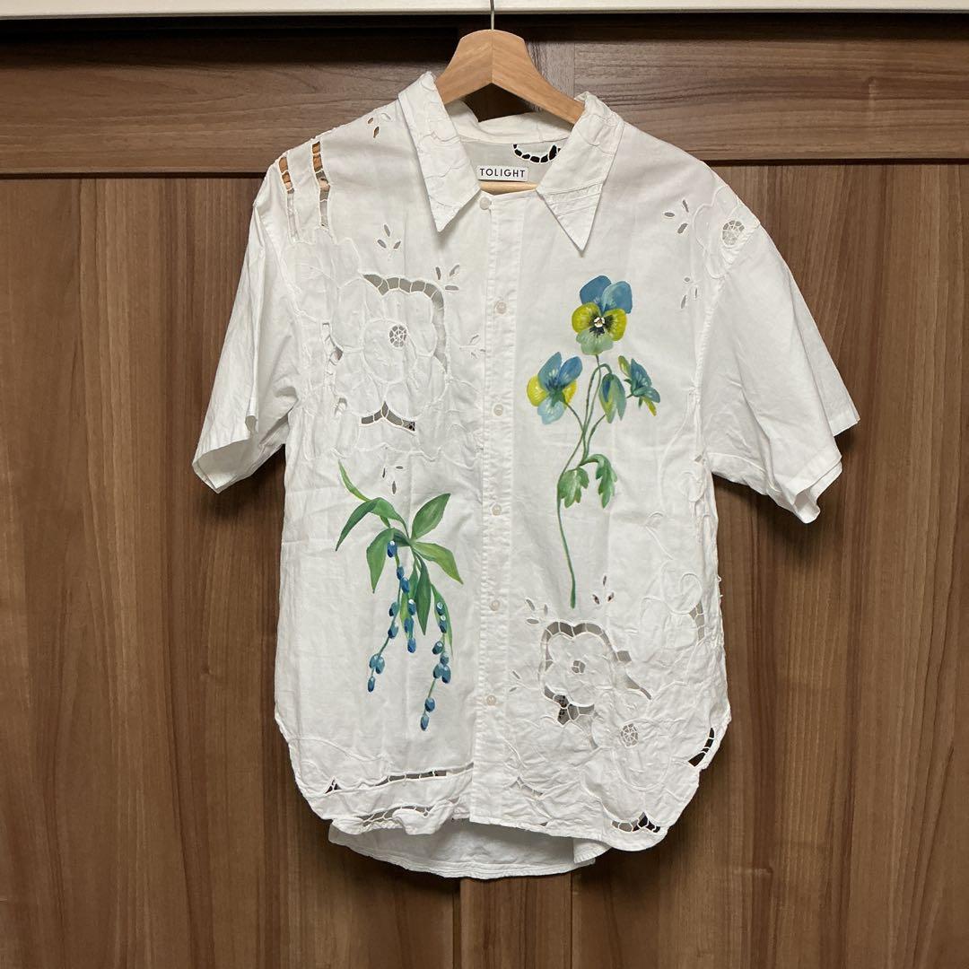 【レア】tolight レース　刺繍　ブラウス　シャツ　フラワー
