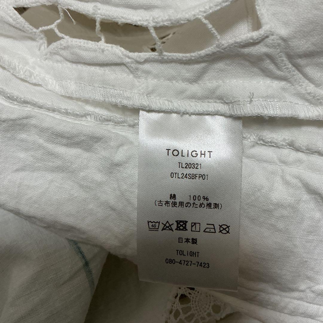 【レア】tolight レース　刺繍　ブラウス　シャツ　フラワー