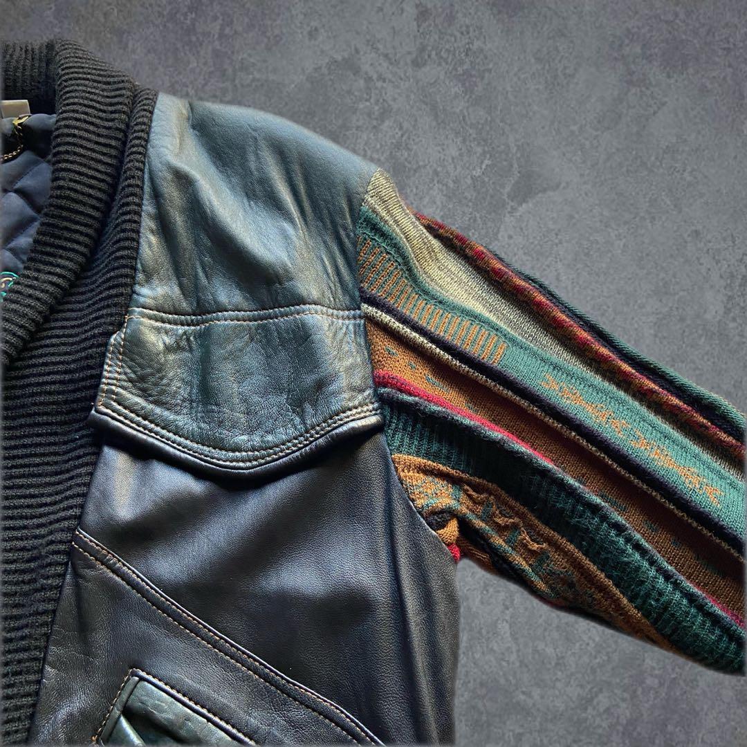 ジャケット・アウター 90s 00s vintage euro leather blouson y2k