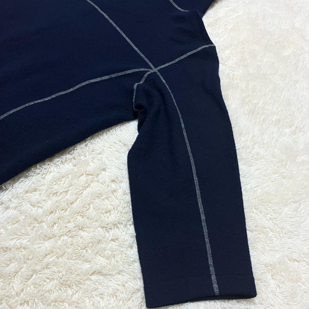 45rpm✨ オーバーサイズ ブランケットステッチ ウール スモックコート