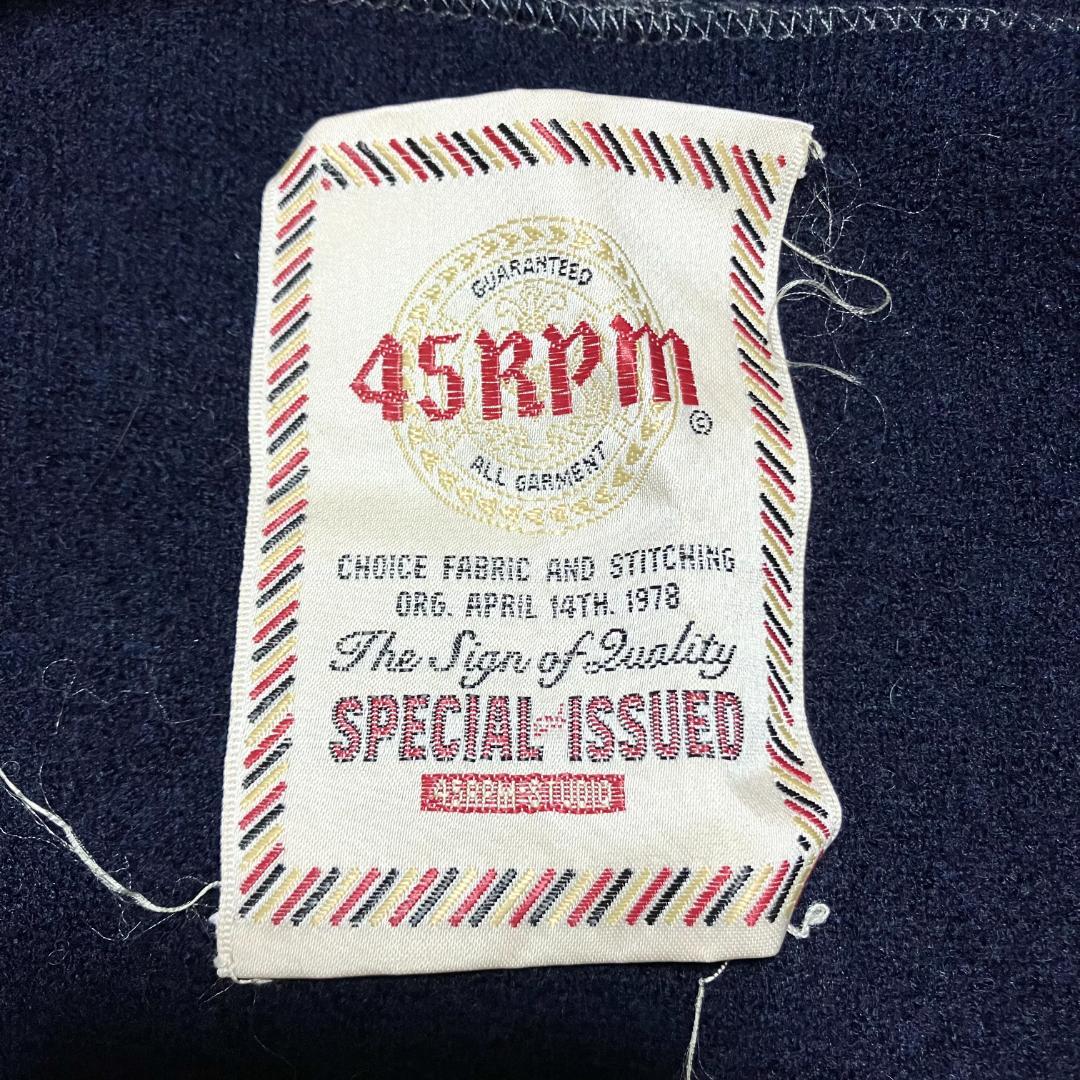 45rpm✨ オーバーサイズ ブランケットステッチ ウール スモックコート