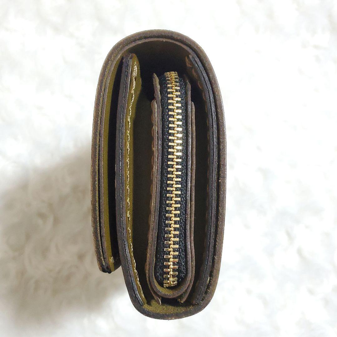 【未使用級】HERZ おめかしウォレット グリーン 現行 折財布